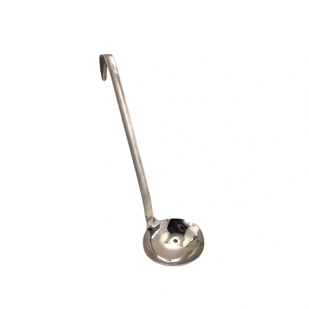 18/10 Stainless Steel Soup Ladle 12” Hanging Handle Kitchen Utensil